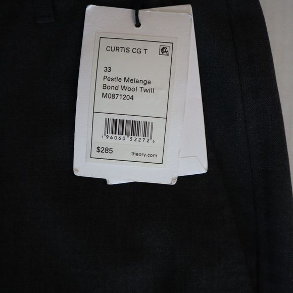 Theory M0871204 Men's Sz 33 Gray Curtis Bonded Wool Twill Cargo Pants $285 - Picture 4 of 10